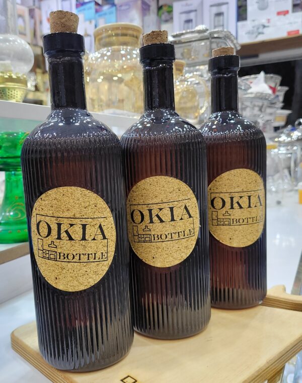 بطری شیشه ای دکوراتیو/ مدل OKIA - تصویر 2
