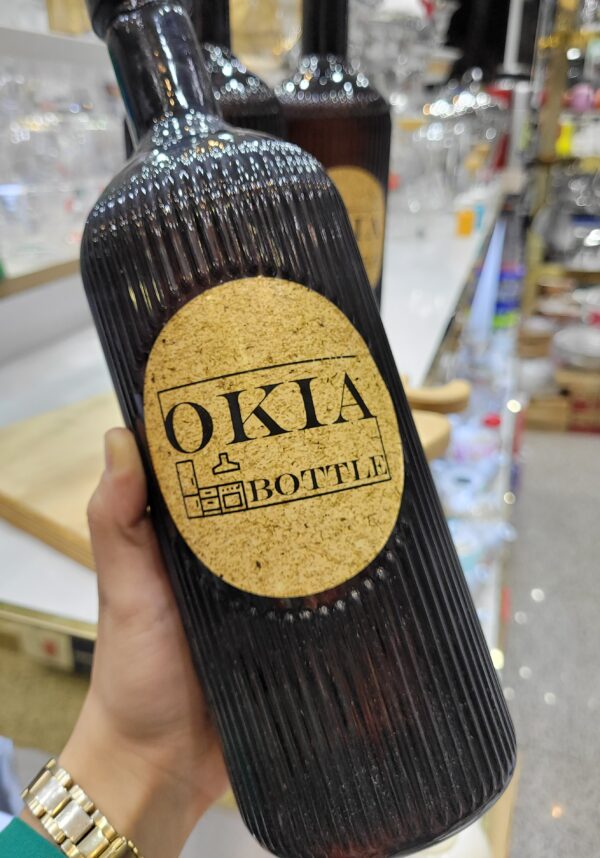 بطری شیشه ای دکوراتیو/ مدل OKIA - تصویر 3