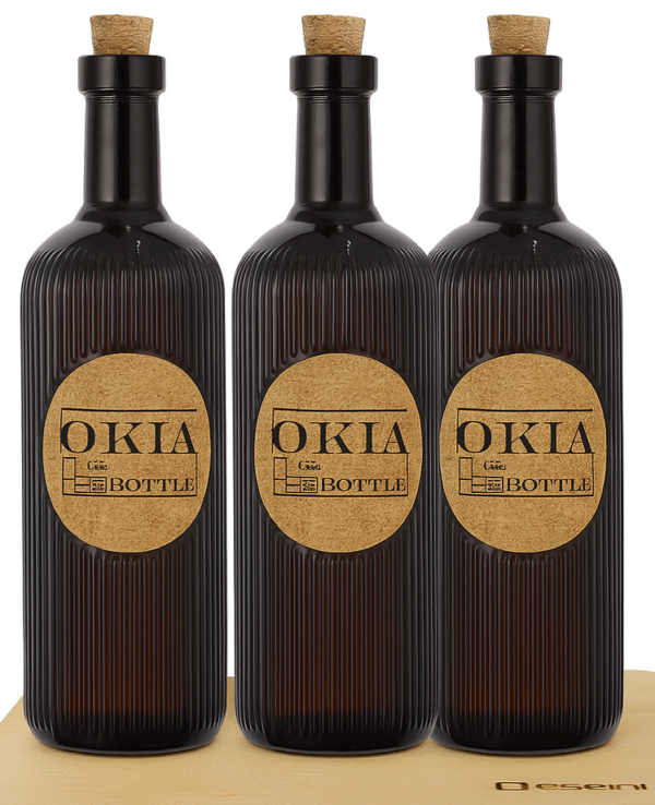 بطری شیشه ای دکوراتیو/ مدل OKIA